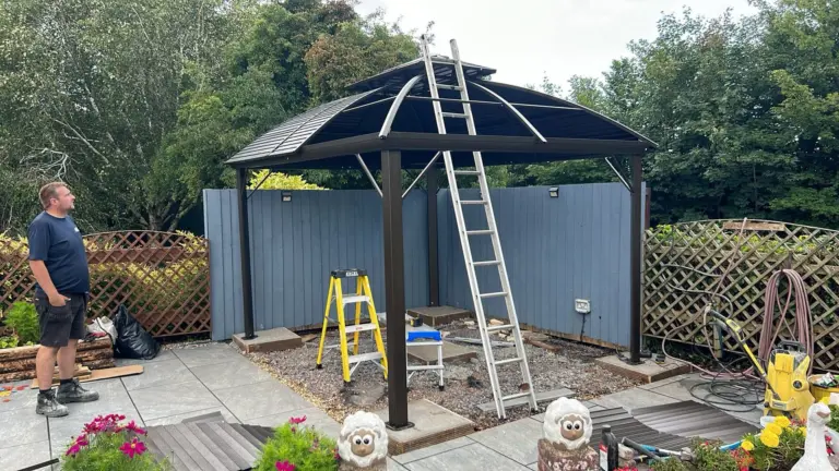 cooksey landscaping team building pergola barry south wales