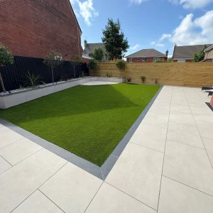 artifical-grass-installed-back-garden-makeover-bridgend-south-wales